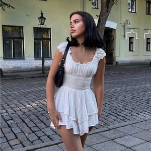 Princess Polly The Love Galore Romper in White